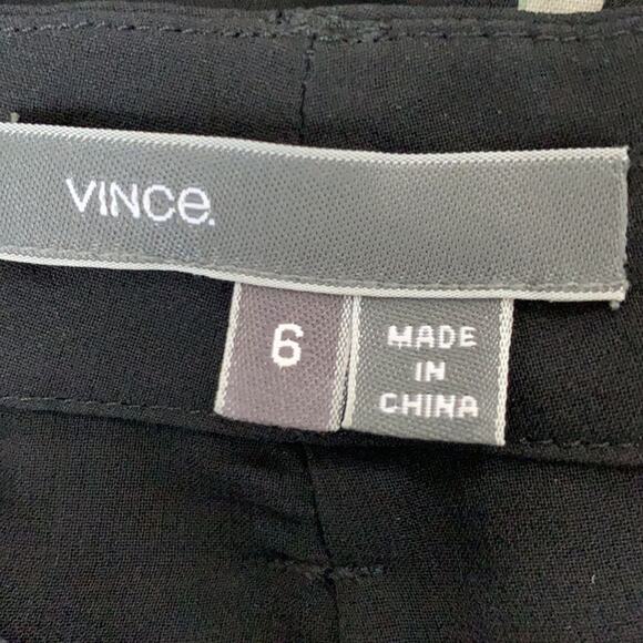 VINCE SHEER SILK BLACK PANTS SIZE 6 - Picture 6 of 8